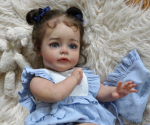 60 cm armas seemisnahk Reborn Baby Doll Girl Pehme puutega riidest keha vasts&uuml;ndinud nukk Realistlik 3D-v&auml;rvitud nahk Rebirth Doll Lapse m&auml;ngukaaslane m&auml;nguasi s&uuml;nnip&auml;evakingitused 60cm