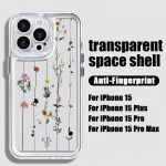 Lilletr&uuml;kiga l&auml;bipaistev kate iPhone 16 15 14 11 Pro Max 13 12 Mini 15 14 Plus XR Xs Max 7 8 objektiivi kaitse p&otilde;rutuskindel v&auml;rviline kate silikoonist iPhone 15 Pro