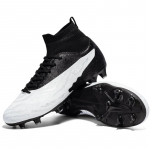 Laste jalgpallisaapad k&otilde;rge &uuml;laosaga v&auml;lik&uuml;&uuml;nega suures suuruses meeste spordijalgpallisaapad 38 valge/must