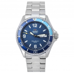 Orient Sports Kamasu Mako III Roostevabast terasest Sinine sihver Automaatne sukeldumiskell RA-AA0818L19B 200M Meeste k&auml;ekell sinine