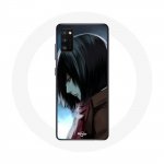 &Uuml;mbris Samsung Galaxy S20 Mikasa Ackerman Attack on Titan Manga Anime jaoks