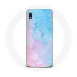 &Uuml;mbris Samsung Galaxy A10 Sinise roosa taustaga