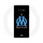 Musta taustaga &uuml;mbris Samsung Galaxy Note 9 Marseille Olympic logo jaoks