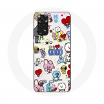 Coque pour Xiaomi Redmi Note 11 4G BTS Bangtan Sonyeondan BT21 Van Tata Chimmy Cooky Rj Koya Mang Et Shooky