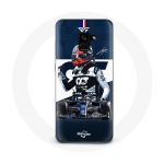 &Uuml;mbris Samsung Galaxy A8 Plus Formula 1 Max Verstappen F1 Racing Driver Blue jaoks