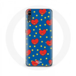 Coque pour Huawei P20 Pro BTS Bangtan Gar&ccedil;ons BT21 TATA de V Fond Bleu