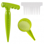 K&uuml;lvijaotur lahtine pinnas, 5 k&auml;iku, reguleeritav libisemisvastane, vastupidav struktuur, k&auml;eshoitav lilletaimede k&uuml;lvimasin aed C