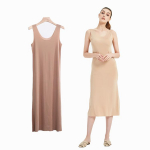 Suures suuruses &otilde;mblusteta kleidid naistele Summer Ice Silk Cool alusseelik alusseelik varrukateta aluspesu kleit M-5XL 3XL