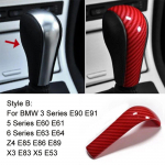 ABS auto k&auml;iguvahetuse kesta dekoratiivne kattekleebis BMW E90 E92 E93 E60 E61 F01 X3 E83 X5 E53 Z4 E89 auto salongitarvikutele Style A red