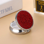 Blingi teemantmetallist ravimikarp 2 v&otilde;rega pillikarp reisimiseks kaasaskantav tahvelarvuti vitamiinimahuti korraldaja Pillbox mini hoiukarp