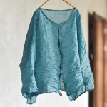 Johnature naiste vintage tikandiga s&auml;rgid Topid O-kaelusega pikkade varrukatega &uuml;hev&auml;rvilised kevadn&ouml;&ouml;biga naiste s&auml;rgid One Size