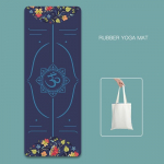 Looduslikust kummist tr&uuml;kitud sametpinnaga joogamatt &otilde;huke libisemisvastane kaasaskantav higi neelav kokkupandav p&otilde;randar&auml;tik Fitnessi pestav p&otilde;randamatt 183cmX68cmX1.5mm