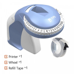 DIY 3D reljeefkirjutusmasina korraldaja Xpress sildivalmistaja asendus DYMO 12965 k&auml;sitsi etiketiprinter 5 rulli 9 mm sildilindiga