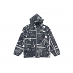 Adidas Originals Trefoil R.Y.V. T&auml;istr&uuml;kiga kootud kapuutsiga spordijakk meestele pealiskate Must GN3333 S