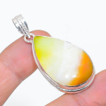 Natural Green Opal Gemstone Handmade 925 Sterling Silver Gift Pendant 1.89 p7k89