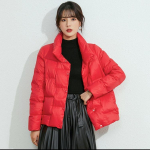 S&uuml;gis- ja talvine uus valge sulejope Hele naiste soe mantel pikkade varrukatega naiste sulejope L punane