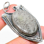 Natural Stingrey Coral Gemstone 925 Sterling Silver Gift Pendant 2.76 t0h65