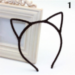 Mood Lady Girl Armas kassi k&otilde;rvad Juuksepaelad Peapaelad Juukseaksessuaarid Juuksepael must