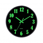 12-Inch Luminous Wall Clock Round Glow in The Dark Number Non Ticking Silent Living Room Bedroom Indoor Digital Analog Clock Home Decoration C