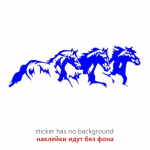 Ck3386 #Running Horses Vin&uuml;&uuml;list autokleebis Veekindel jahe veekindel eemaldatav kleebis Isekleepuvad autode autokleebised 25x8 cm