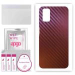 apgo skin sticker film foil vinyl for the BACK compatible with Oppo A52, scratch-resistant, easy to install - Carbon Chameleon CAKA5