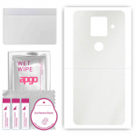 apgo Protective Skin Sticker for the back compatible with Sharp Aquos Sense4 Plus, Wrap Film, Foil, Vinyl - Pattern Matte Transparent