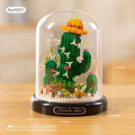 Igavese Lille Bonsai Roos Nelk Muusikakast Ehitusplokk Tulbi Bonsai Mikro telliskivist Bonsai Decor M&auml;nguasjad T&uuml;drukutele Lastele Kingitus with box