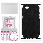apgo Protective Skin Sticker for the back+sides compatible with Oppo A1k, Full Wrap Film, Foil, Vinyl - Pattern Black Camo
