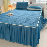 Uus &uuml;hev&auml;rviline libisemisvastane lateks jahe matt voodi seelik Ice Silk pehme matt voodikate kolmeosaline komplekt suve voodipesu ja voodilinad 120x200cm 2pcs