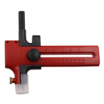 1 tk ringikujuline l&otilde;ikur, reguleeritav &uuml;mmargune l&otilde;ikeriist kangak&auml;sit&ouml;&ouml; tegemiseks. punane