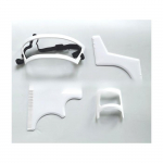 1 tk juuksel&otilde;ikuste komplekt, 4 habeme kujundamise kammi habemekaela &scaron;abloon must