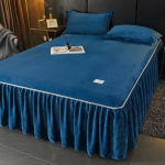 &Uuml;hev&auml;rviline voodiseelik Sametine voodikate talveks Nahas&otilde;bralikud madratsikaitsed roupa de cama Kodune voodikate (Padjap&uuml;&uuml;r puudub) 120x200cm 1pc