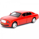 1/32 Scale Mulsanne'i survevalu sulamist automudelid, heli ja valgusega mudelautom&auml;nguasi, audiovisuaalsed kingitused lastele 1/32-Size:17*5*4.5cm punane