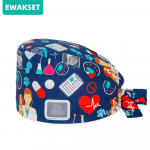 meditsiiniline printimine Meeste kirurgiline m&uuml;ts Lemmikloomahaigla kliinik loomaarst Hambaarst Koorikud m&uuml;tsid Laborikirurg m&uuml;ts &otilde;de Koorikud M&uuml;tsid One size