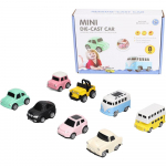 8 tagasit&otilde;mmatavad autod, mikromasinad, autod, minivaluautode komplekt, tagasit&otilde;mmatavad s&otilde;idukid, sulamist m&auml;nguautod, kingitused v&auml;ikelastele, poistele, t&uuml;drukutele, vanuses 2 3 4 + Package:24.5*17.5*5.5cm