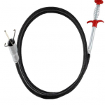 Pipe Unclogger Juuste &auml;ravoolu ummistuse eemaldaja t&ouml;&ouml;riist elastne k&auml;epide Push-t&uuml;&uuml;pi disain du&scaron;ivann WC 60cm