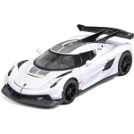 1/32 M&auml;nguautod Koenigsegg Jesko Valatud metallist, Koenigseggi kollektsioneeritav mudelauto, Valguse ja muusikaga Koenigseggi m&auml;nguauto tagasit&otilde;mbamine, Autode m&auml;nguasjad 1/32-Size:15*6.5*4cm