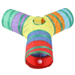 Kassitunneli lemmikloomatarbed Cat ST Pass Play tunneli kokkupandav kassitunneli kassim&auml;nguasi hingav puurit&uuml;nn siseruumides valjuh&auml;&auml;lse paberi jaoks