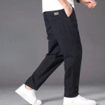 Uued kaubap&uuml;ksid Meeste lahtised sirged Oversize 6XL Riietus Soliidne Mitmek&uuml;lgne T&ouml;&ouml;riietus Must Joggers Puuvillane vabaaja p&uuml;ksid meestele M must