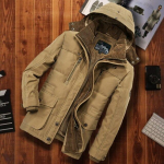 Talvejope Meeste Paksu kapuutsiga Parka Militaarjope Talvine k&uuml;lma ilmaga Hoia soojas Mantel Meeste Pluss Suurus 7xl M