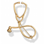 Arst &otilde;de Stetoskoop Pross N&otilde;el Arst Meditsiini&uuml;li&otilde;pilase kingitus kuld