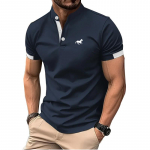 Logo Prindi Meeste suvine l&uuml;hikeste varrukatega n&ouml;&ouml;biga polos&auml;rk Meeste Slim Fit golfipolos&auml;rk, krae polos&auml;rk XL