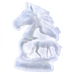 Hobuseskulptuurid Valamisvormid K&otilde;rge temperatuurikindlad silikoonvormid K&auml;sitsi nikerdatud loomade kujukeste kaunistusvormid sinine