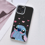 jaoks Motorola Moto Edge 40 30 neo G54 G24 G84 iPhone 15 14 Xiaomi Redmi Note 13 12 11 Pro Samsung Galaxy A34 A54 Pink Blue Lilo Anime Stitch telefoni&uuml;mbris for iPhone (X)(XS)