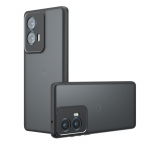 Motorola Moto G85 5G S50 Neo l&auml;bipaistva soomuskatte jaoks Moto G 85 S50NEO XT2427-3 -4 luksusliku matt akr&uuml;&uuml;l k&otilde;va arvuti p&otilde;rutuskindel kaitseraua jaoks For MOTO G85 must