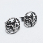 Gooti Sarvedega Deemon Beebi N&auml;oga Naastk&otilde;rvar&otilde;ngad Vintage Kurat Prajna Kolju K&otilde;rvar&otilde;ngad Meestele Naistele Biker Punk Kurjad Naastud Ehted