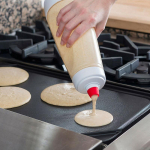 1000 ml Cupcake vahvli pannkoogitaigna shaker pudel K&auml;sitaigna segamispudel valge