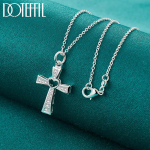 925 Sterling Risti ripats Kaelakee Ehted Moeehted O-40cm