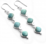 Looduslik larimari v&auml;&auml;riskiviga k&otilde;rvar&otilde;ngas, 925 sterlingh&otilde;be, K&auml;sitsi valmistatud k&otilde;rvar&otilde;ngas, S&uuml;nnikivi k&otilde;rvar&otilde;ngas, Naiste k&otilde;rvar&otilde;ngas