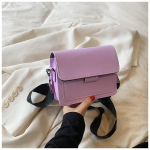 Naiste reisik&auml;ekott, klassikaline disainiga PU-nahast Crossbody kott Moodne &otilde;lakott Naiste v&auml;ike klappkott lilla